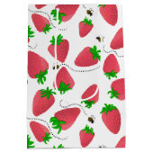 Sac cadeau Fun Red Strawberry et Bee (Dos)