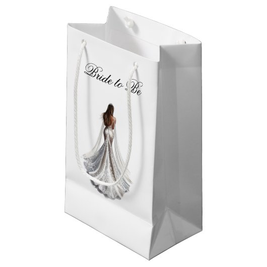 Sac Cadeau Future Mariée Mariage (Devant Angle)