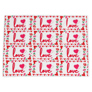 Sac Cadeau Géant Saint-Valentin Amour