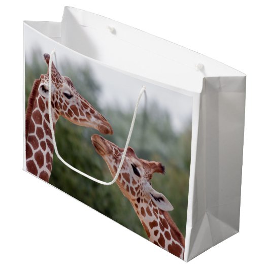 Sac Cadeau Girafes Amoureuses (Devant Angle)