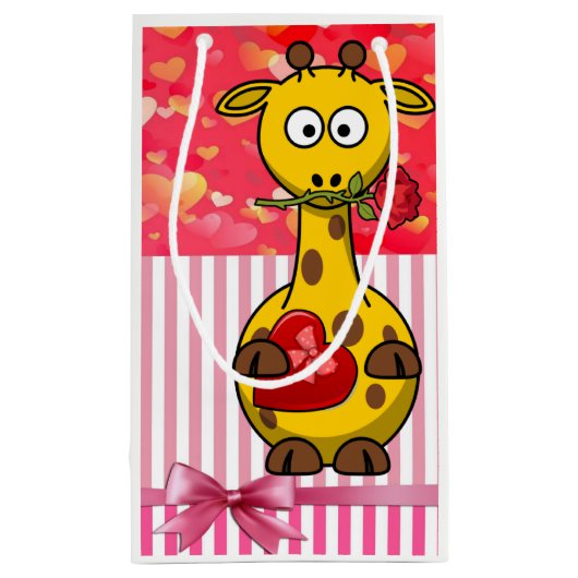 Sac cadeau Giraffe de Saint-Valentin (Dos)