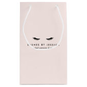 Sac cadeau Glam Eyelashes noir et rose (Dos)