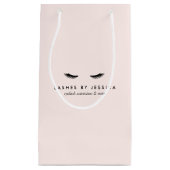 Sac cadeau Glam Eyelashes noir et rose (Devant)