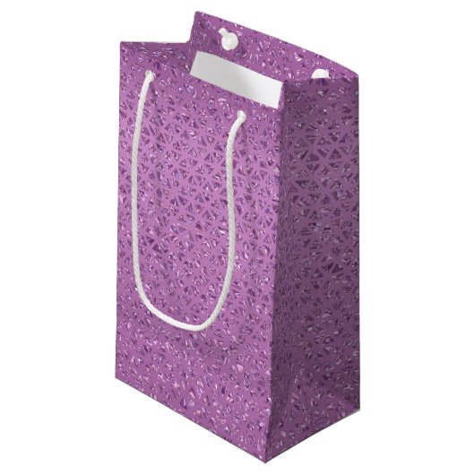 Sac cadeau Glittery rose (Devant Angle)