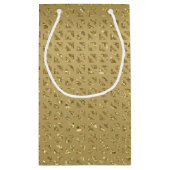 Sac cadeau Gold Glittery (Dos)
