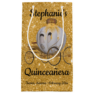 Sac cadeau Gold Quinceanera