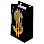 Sac cadeau Golden Dollar (Dos Angle)