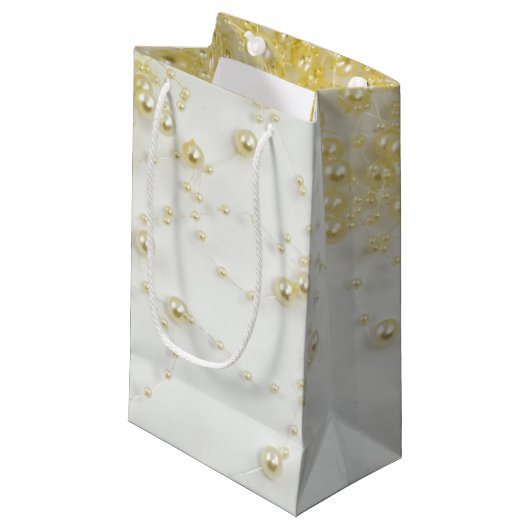 Sac cadeau Golden Pearls (Devant Angle)