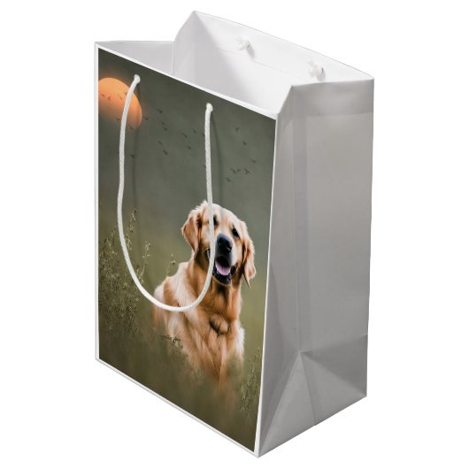 Sac cadeau Golden Retriever (Dos Angle)