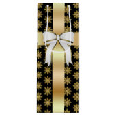 Sac cadeau Golden Snowflake Wine (Devant)