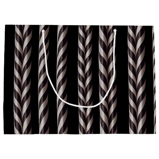 Sac cadeau Gothmas Sucre de canne blanc et noir (Dos)