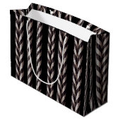 Sac cadeau Gothmas Sucre de canne blanc et noir (Dos Angle)