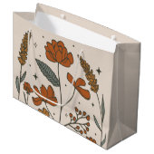 Sac cadeau grand Boho Wildflower (Devant Angle)