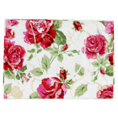 Sac cadeau grand format à motif classique rose rou (Dos)