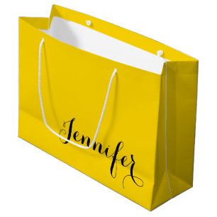 Sac Cadeau Grand Format avec Nom Élégant Personnal