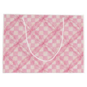 SAC CADEAU GRAND FORMAT CHECK QUILT ROSE / BLUSH (Dos)