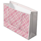 SAC CADEAU GRAND FORMAT CHECK QUILT ROSE / BLUSH (Devant Angle)