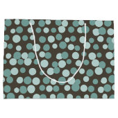 Sac cadeau grand format Chocolat points bleus (Dos)