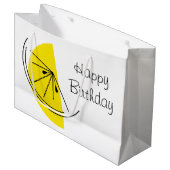 Sac cadeau grand format Citrus Lemon Joyeux Annive (Devant Angle)