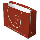 Sac Cadeau Grand Format en Argile Rouge (Dos Angle)