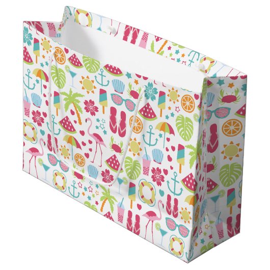 Sac Cadeau Grand Format Fun Été (Devant Angle)