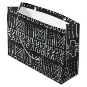 Sac Cadeau Grand Format Imprimé Africain (Dos Angle)