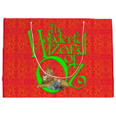 Sac cadeau grand format Noël Classique Magicien d' (Dos)