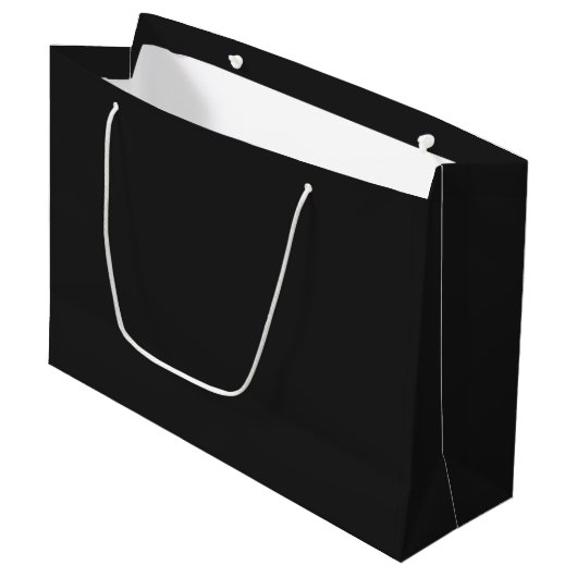 Sac cadeau grand format noir inquiétant (Devant Angle)