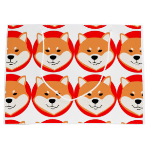 Sac Cadeau Grand Format Original Shiba Inu