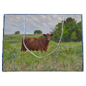 Sac Cadeau Grand Format Ranch Style Ferme Vaches (Devant)