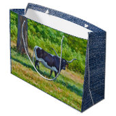 Sac Cadeau Grand Format Ranch Style Ferme Vaches (Dos Angle)