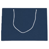 Sac Cadeau Grand Format Texturé Bleu Élégant Pour (Devant)