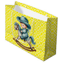 Sac cadeau grand format Western Baby Cowboy
