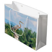 Sac Cadeau Grand héron bleu (Devant Angle)