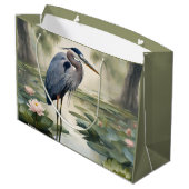 Sac Cadeau Grand héron bleu (Dos Angle)