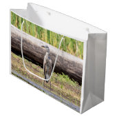 Sac Cadeau Grand Héron bleu debout dans le lac Champlain (Devant Angle)