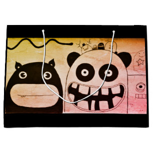 Sac cadeau - Grand, HEUREUX MONSTRE
