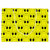 Sac Cadeau Grand Jaune Happy Face Allover (Dos)