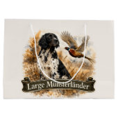 Sac Cadeau Grand Münsterländer avec Faisan (Dos)