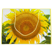 Sac Cadeau Grand tournesol jaune Floral (Devant)