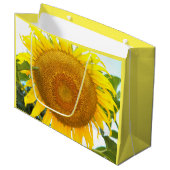 Sac Cadeau Grand tournesol jaune Floral (Devant Angle)