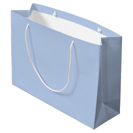 Sac cadeau grande bleu ciel doux (Dos Angle)