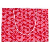 Sac Cadeau Grande Saint Valentin Amour Coeurs (Dos)