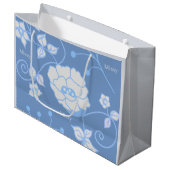 Sac cadeau grande taille Blue Garden (Devant Angle)