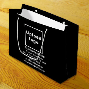 Sac Cadeau Grande Taille Noir Marque Entreprise