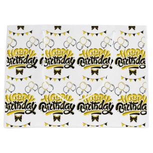 Sac cadeau grande taille pour joyeux anniversaire