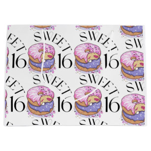 Sac cadeau grande taille Sweet 16