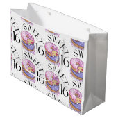 Sac cadeau grande taille Sweet 16 (Devant Angle)