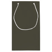 Sac cadeau gris foncé uni (Dos)