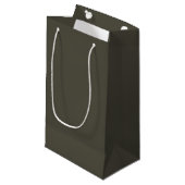 Sac cadeau gris foncé uni (Devant Angle)